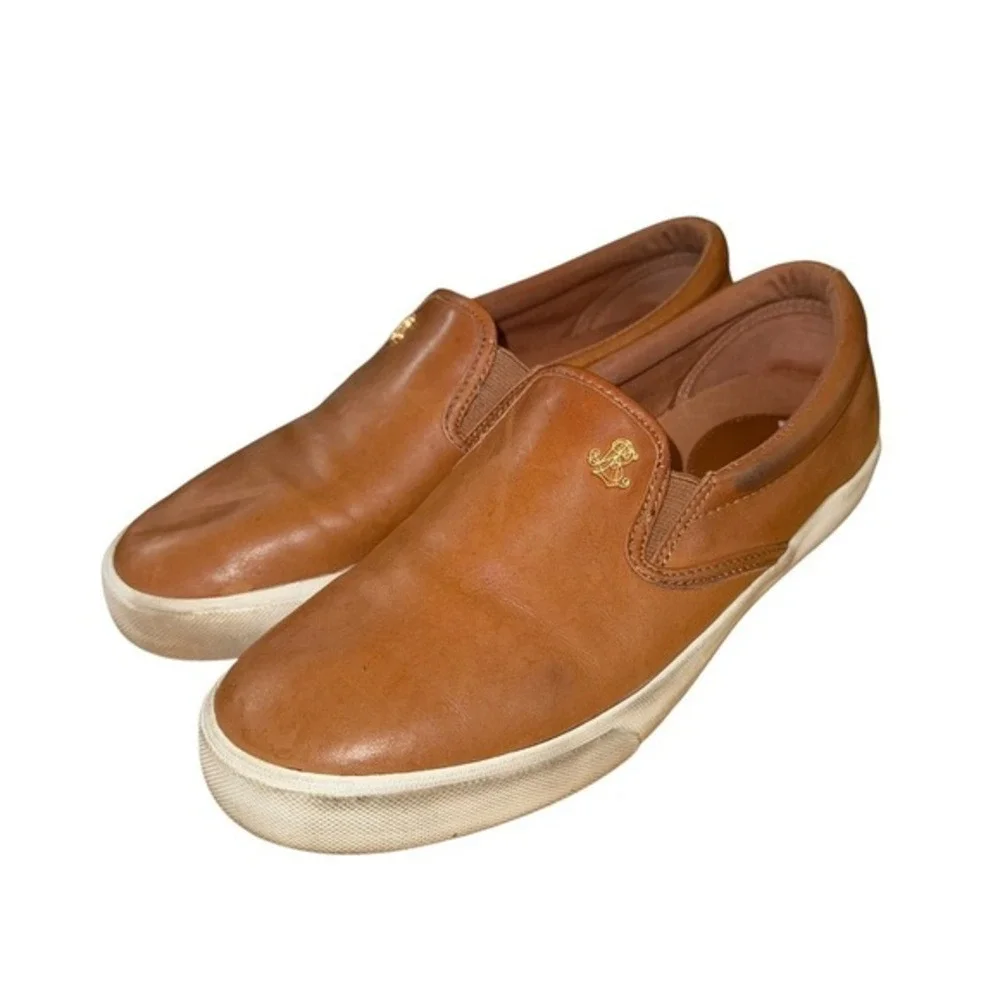 Lauren Ralph Lauren Ria Loafers SlipOn Womens 9B Pre-Owned Tan Leather LRL Shoes